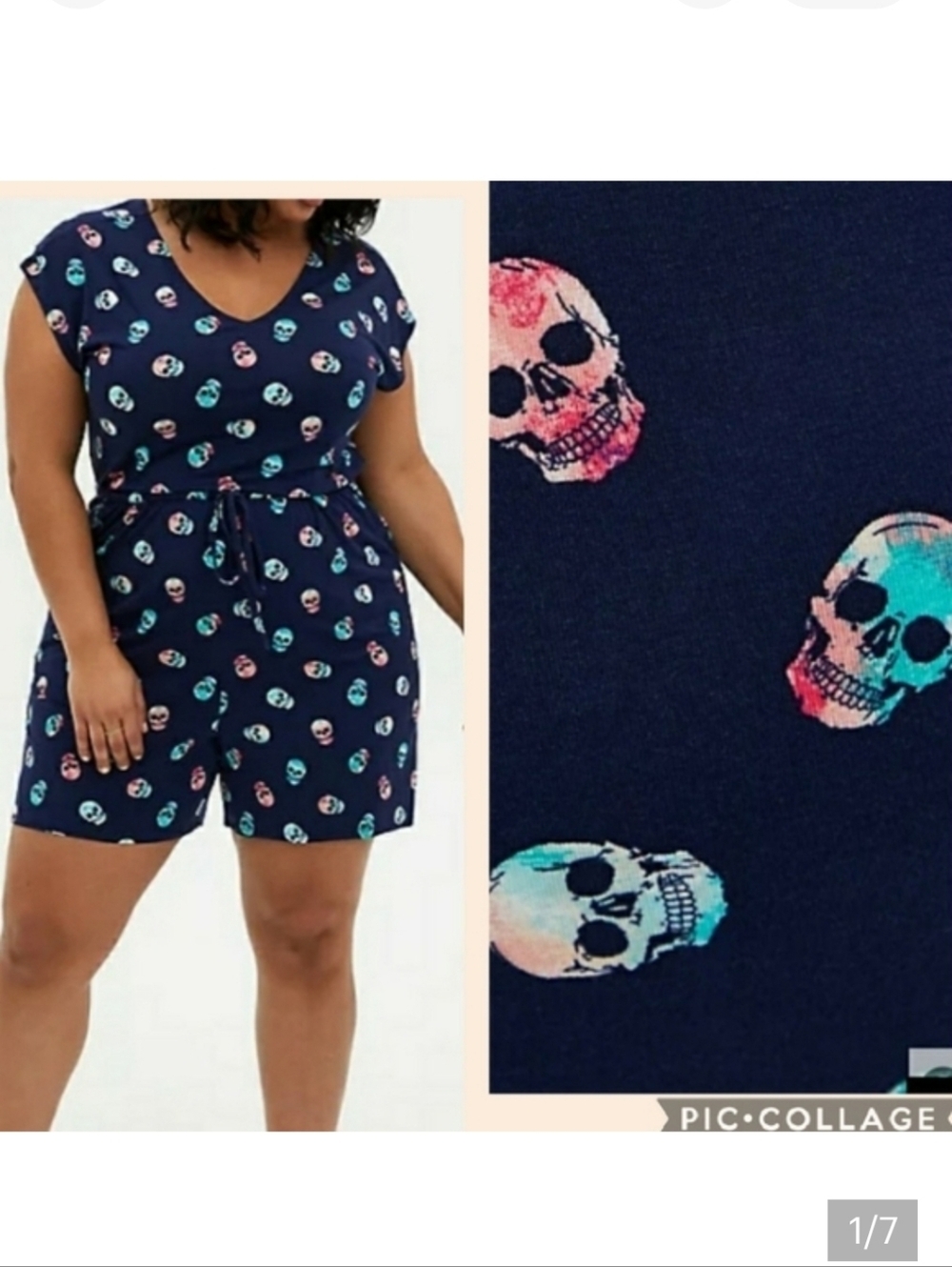 🆕☠️☠NAVY SKULL SUPER SOFT ROMPER☠️☠
